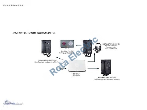 MULTI-WAY BATTERYLESS TELEPHONE SYSTEM